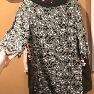 Green floral St. John dress